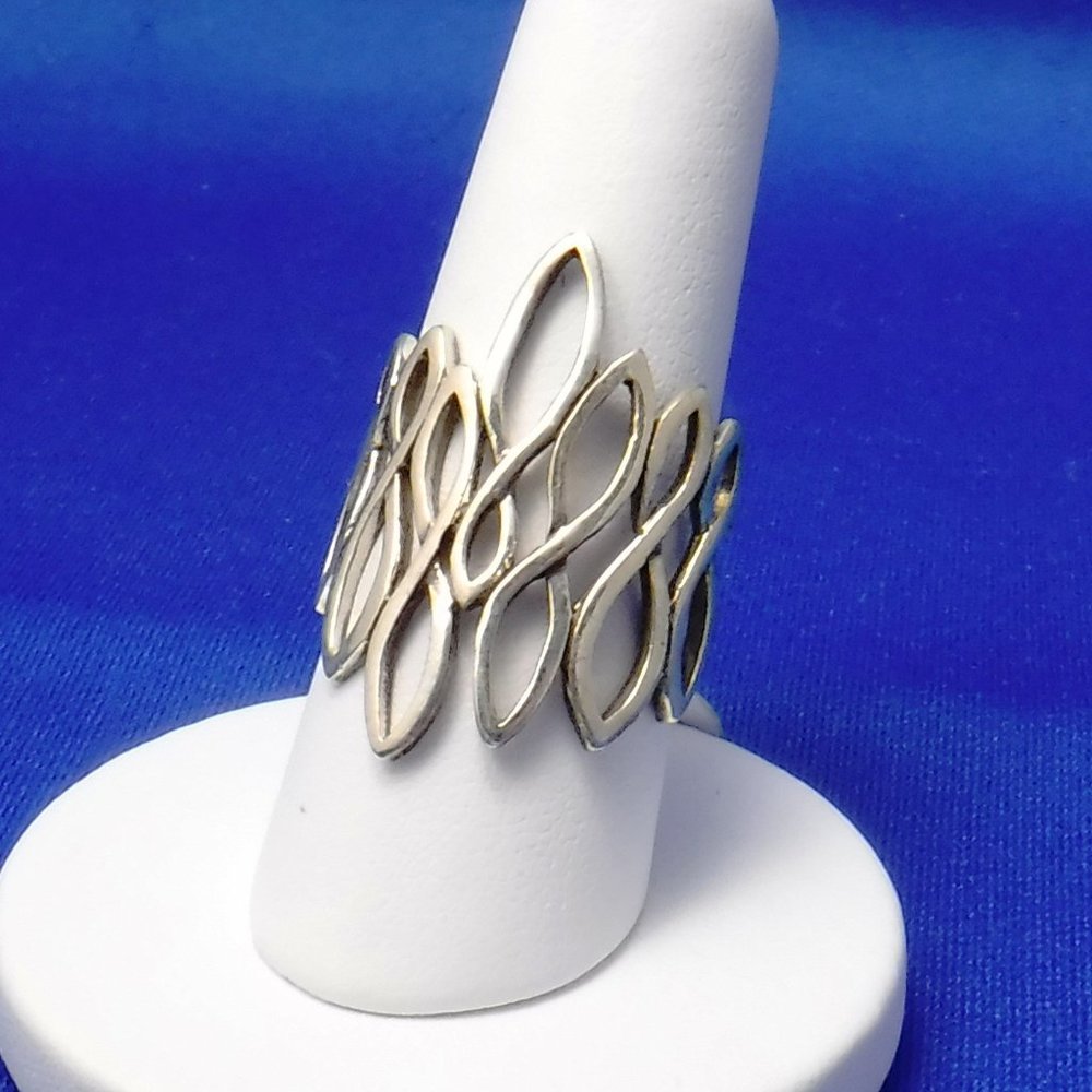 Sterling Silver Ring, Handmade, 8